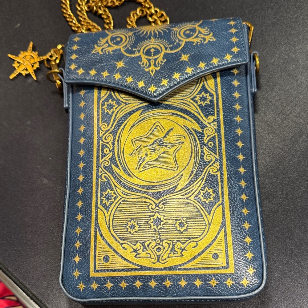 Blue and Gold Epic Universe Curse of the Werewolf Bag